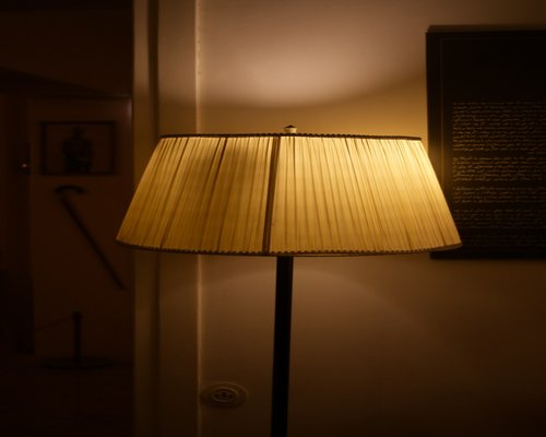 Warm ambient lamp lighting in cozy room